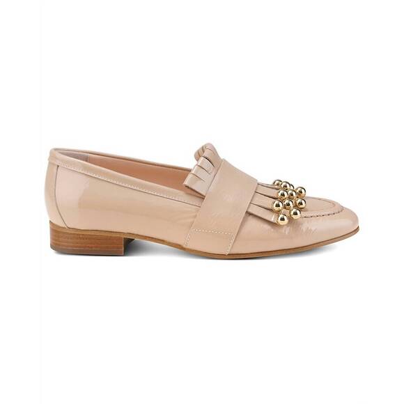 NEW AGL women's costanza studs loafers in beige